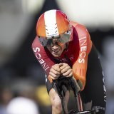 Samuel Watson est le premier leader du Tour de Romandie KEYSTONE/AP/Laurent Gillieron